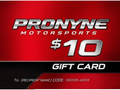 $10, $25, $50, $100 GIFT CARDS